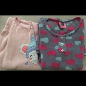2 pc Girls Fleece Nightgown